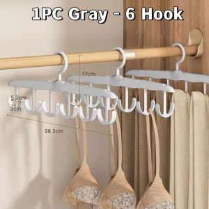 17KM 18 Hooks Multi-Purpose Bra Hangers For Closet Organizer For Hanging Ties Underwear  Stockings
