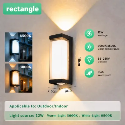 CHENBEN Outdoor Wall Lamp IP65 Waterproof Wall Light Modern Gate Lights for Garden Balcony Stairs Porch Sconce Decor