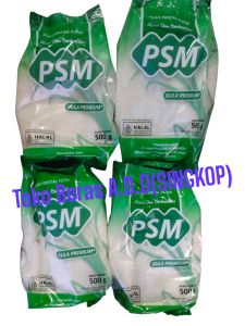 Gula Tebu PSM Gula Kristal Putih Premium 500gr/1kg