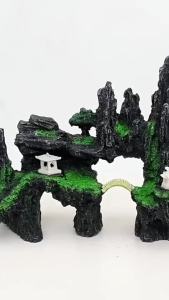 Aquarium Rockery Landscape Fish Tank Simulation Resin Ornament Fish Hiding Cave Essential for Aquari