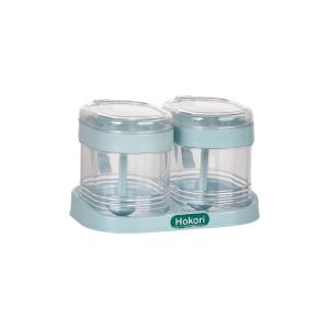 Bộ hủ gia vị thân trong suốt nắp đậy chắc chắn nhựa PP an toàn