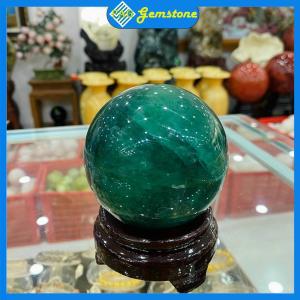 Quả Cầu Phong Thủy PAG Đá Fluorit Tự Nhiên Size 7-10 cm - Trang Trí Bàn Làm Việc Phòng Khách