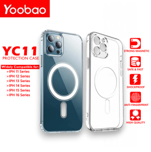 Yoobao YC11 Premium Shockproof Strong Magnetic Case with Camera Lens Cover For iPh 11/ 12/ 13/ 14/ 15/ 16
