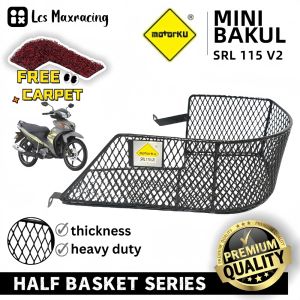 MOTORKU SRL115 Fi Bakul Sisi Tepi Jaring Besi Kecil Mini Side Half Basket Yamaha SRL115 2 Basket with Box