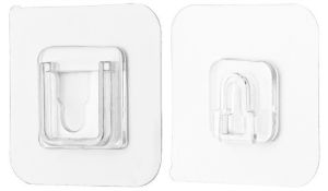 1 Set Perekat Gantungan Tempel Dinding Tembok Kuat Tanpa Paku Socket Hook Serbaguna Multifungsi