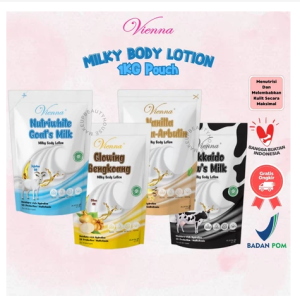 VIENNA MILKY BODY LOTION SACHET 1KG - MILKY LOTION VIENNA REFFIL
