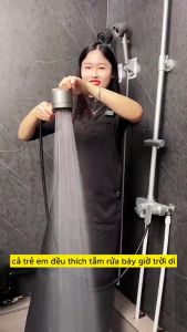 Vòi sen tăng áp ba chế độ áp suất cao tích hợp bàn chải massage cơ thể