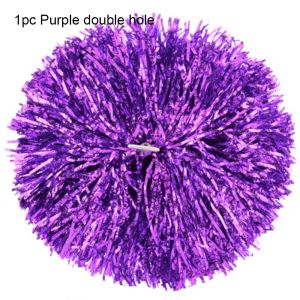 DAWEIF 1pc/1Pair Dress Costume Double hole handle Fancy Cheerleader pompoms Cheerleading Cheering Ball Club Sport Supplies Dance Party Decorator