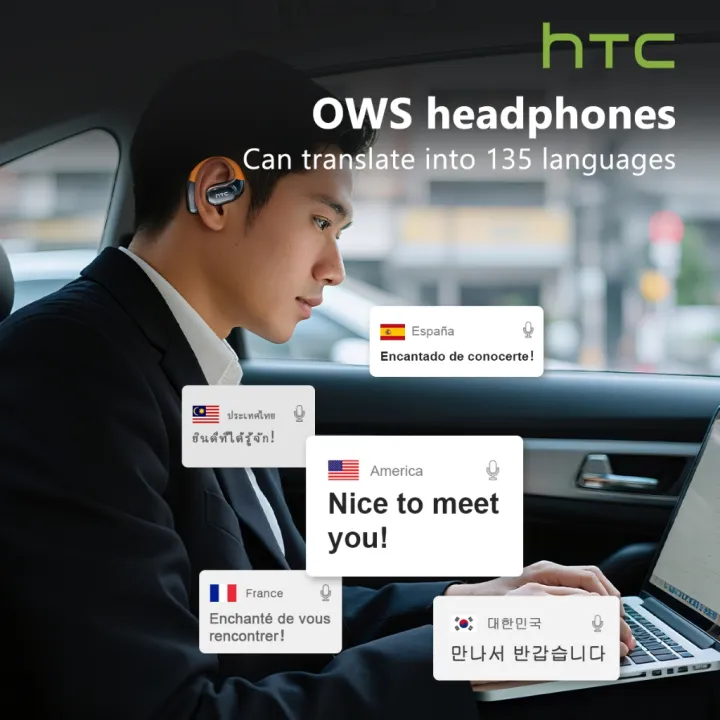 HTC Ne36 Al Thông Minh Thời Gian Thực Dịch tai nghe gắn tai không dây Bluetooth 6.0 Dịch 134 Ngôn Ngữ Với màn hình cảm ứng LED Kinh Doanh Tai nghe nhét tai earbuds có micrô Không Thấm Nước IPX5 | BigBuy360 - bigbuy360.vn HTC Ne36 Al Thông Minh Thời Gian Thực Dịch tai nghe gắn tai không dây Bluetooth 6.0 Dịch 134 Ngôn Ngữ Với màn hình cảm ứng LED Kinh Doanh Tai nghe nhét tai earbuds có micrô Không Thấm Nước IPX5 | BigBuy360 - bigbuy360.vn