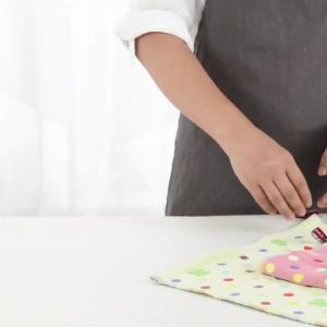 Arline Pure Cotton Muslin Small Towel Hanging Style Face Wash Hand Dry Bathing Towel Absorbent Non-shedding Home Use Childrens Towel 2T5Q8