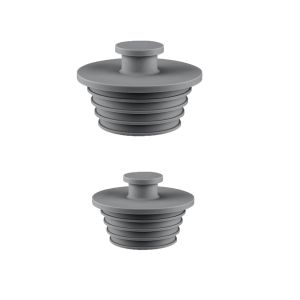 IFFINE 2pcs/set Leak Proof Bathtub Drain Plugs Silicone Soft Shower Tub Replacement Stoppers Durable Drain Pipe Seal Tool Bathroom