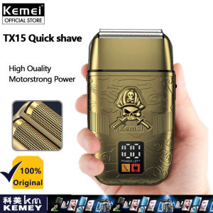 Kemei KM-TX15 Electric Shaver Razor for Men Professional Foil Shavers High Power Brand Trimmer Shaving Machine