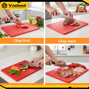 Cutting Board with Anti Slip Surface Flexible Cutting Boards 40x30x2cm for Kitchen Vegetable Meat Or Cheese