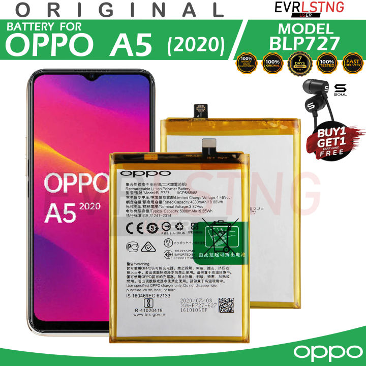 OPPO A5 2020 Battery Model BLP727 100%ORIGINAL EQUIPMENT