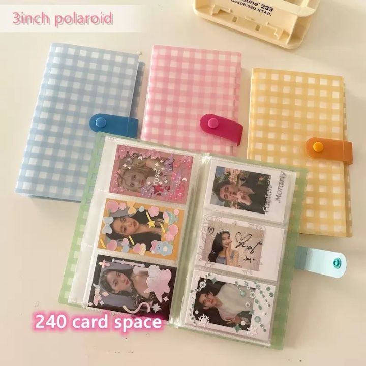 On Hand240 Card Capacity 3inch Kawaii Lomo Card Kpop Photo Card Binder  High Quality | Lazada PH