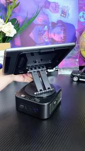 Bluetooth Speaker Atmosphere 3D Subwoofer with Multiple Functions 360 Degree Rotating Surround Portable Tablet Stand Speaker