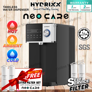 HYDRIXX Neocare Countertop LED Tankless Water Purifier - Double Stages Ultrafiltration Filter Self-Service (Halal)