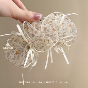 Kẹp tóc nữ Eleanor Accessories kẹp càng cua to phồng hình hoa đính nơ phụ kiện tóc 12609