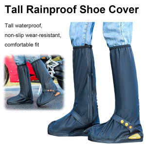 Waterproof Shoe Covers Rain Shoe Covers Reflective Rain Shoes Galoshes Non-Slip Rain Boots Over Shoes for Rainy Day