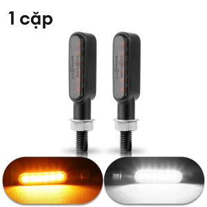 1 cặp đèn báo rẽ xe máy đèn 12V 6LED vàng trắng lần lượt tín hiệu đánh dấu đèn cho xe máy điện xe máy