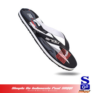 Ando neo super 08 sandal japit pria karet distro sendal jepit cowok kekinian anti air terbaru 38-42