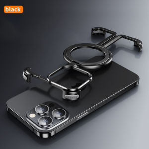 OATSBASF Metal Frameless Case Stylish And High Heat Dissipation With Built-In Kickstand Cellphone Case For iPhone 16Pro/16Promax15/15 Pro/15 Plus/15 Por Max