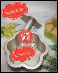 Loyang Bunga Sakura Flower Chiffon Cake Mold Flower Baking Pan 8” Non Stick Sponge Cake Mould Heavy Duty Chiffon Cake Bakeware
