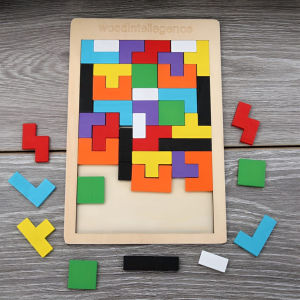 Đồ chơi xếp hình trí uẩn thông minh cho bé Tetris xếp gạch ghép hình gỗ đồ chơi ghép hình phát triển trí tuệ cho bé