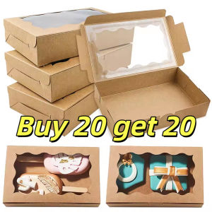 Buy 20 get 20 Mailer Box with Window Brownie Gift Kraft Box