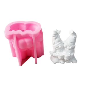 Easy Release Silicone Mold Detailed Gnome Shaped Mold for Dinner Decoration Plaster Mold for Handmade Lover