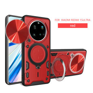Funda For Xiaomi 15 Ultra Case Slide Camera Lens Protector Armor Cover For Xiaomi Mi 15 Xiaomi15 Ultra Stand Shockproof Coque