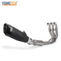 51mm Slip On For Triumph Trident 660 Tiger 660 Sport Daytona 660 2021-2024 Motorcycle Full Exhaust System Front Link Pipe Escape Racing Tube Link Pipe Connect Slip-on Neck pipe. 