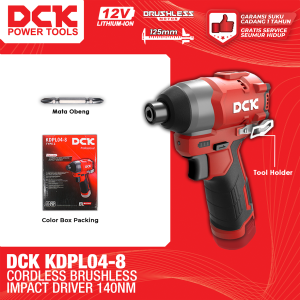 DCK KDPL04-8 Cordless Brushless Impact Driver 140Nm