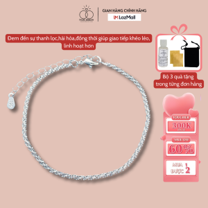 Lắc tay bạc nữ Tyche Blink dây xù bắt sáng lấp lánhvòng tay sang trọng thanh lịch phù hợp đeo đi họcđi làmquà tặng