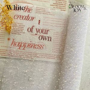 [1 LEMBAR] lembaran kain tile salju snow tile cellophane kertas pembungkus buket wrapping flower import Jaring Buket SALJU Flower Mesh Net Kain Bunga Korean Wrap Snow