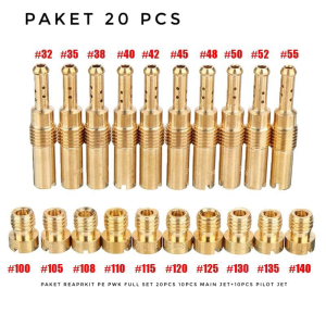 Paket MURAH 20 PCS Sparepart Karbu PJ MJ Aksesoris Karburator Repair Kit FULL SET PE PWK All Size