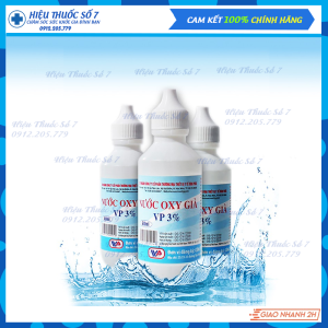 Combo 4 chai Oxy Già Vĩnh Phúc 3% chai 60ml dung dịch sát khuẩn