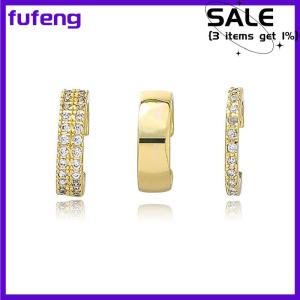 fufeng Delicate Zircon Cute Clip Earrings Female Buckle Ear Cuff No Piercings Cartilage Ear for Women Fashion Jewelry
