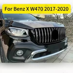 secr Front Grille Mask Grid Middle Inlet Mesh Tuning For Benz X W470 X470 2017-2020 like 220 250 350 GT Diamond Style H8M4T