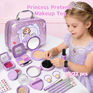 Kids Makeup Toys Set Princess Pretend Cosmetic Kit Makeup Handbag Sets Dress-Up Play Childrens Gift