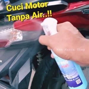 Cuci Motor Tanpa Air dengan Kain Microfiber & Wax Free