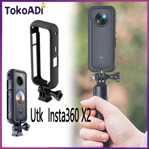 Penutup Tubuh untuk Casing Silikon Insta360 X2 untuk Insta 360 X2 Aksesori Anti Gores