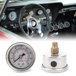 Heavy Duty Precise Automotive Fuel Pressure Meter For Engine Diagnostics 1/8 NPT Threaded Installation 0-160Psi Range