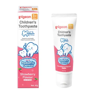 Pigeon (PIGEON) Childrens Toothpaste for 1 Years+ Strawberry Flavour