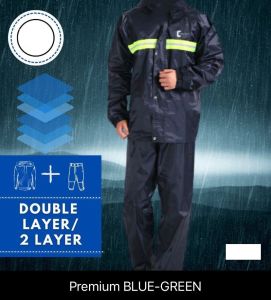 Raincoat RainSuit Motorcycle Bike Bicycle Rain PVC Jacket /Baju Hujan [Free Size]