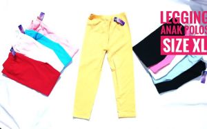 Legging anak polos merk griselda size XL ( usia 6-7 tahun)