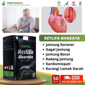 Obat Jantung Koroner Jantung Bocor Gagal Jantung Radang Jantung Herbal Retlifa Bharata 100% Asli