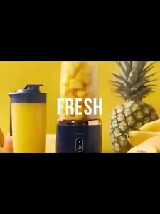 New Arrival DiscountNew 400ML Portable Juicer 6 Blades Blender Mixer Wireless USB Charging Fully Automatic Ice Crushing Household Juicer