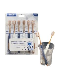 Combo 6 Bàn Chải Đánh Răng Nội Địa Trung CHOCOIKES Lông Mềm Chải Siêu Êm Làm Sạch Sâu Đánh Sạch Mảng Bám