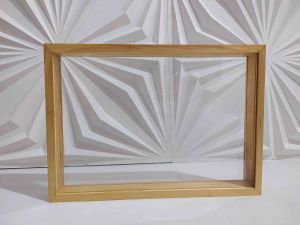 Bingkai 3D Transparan Mahar Double Kaca ukuran 30x40 cm